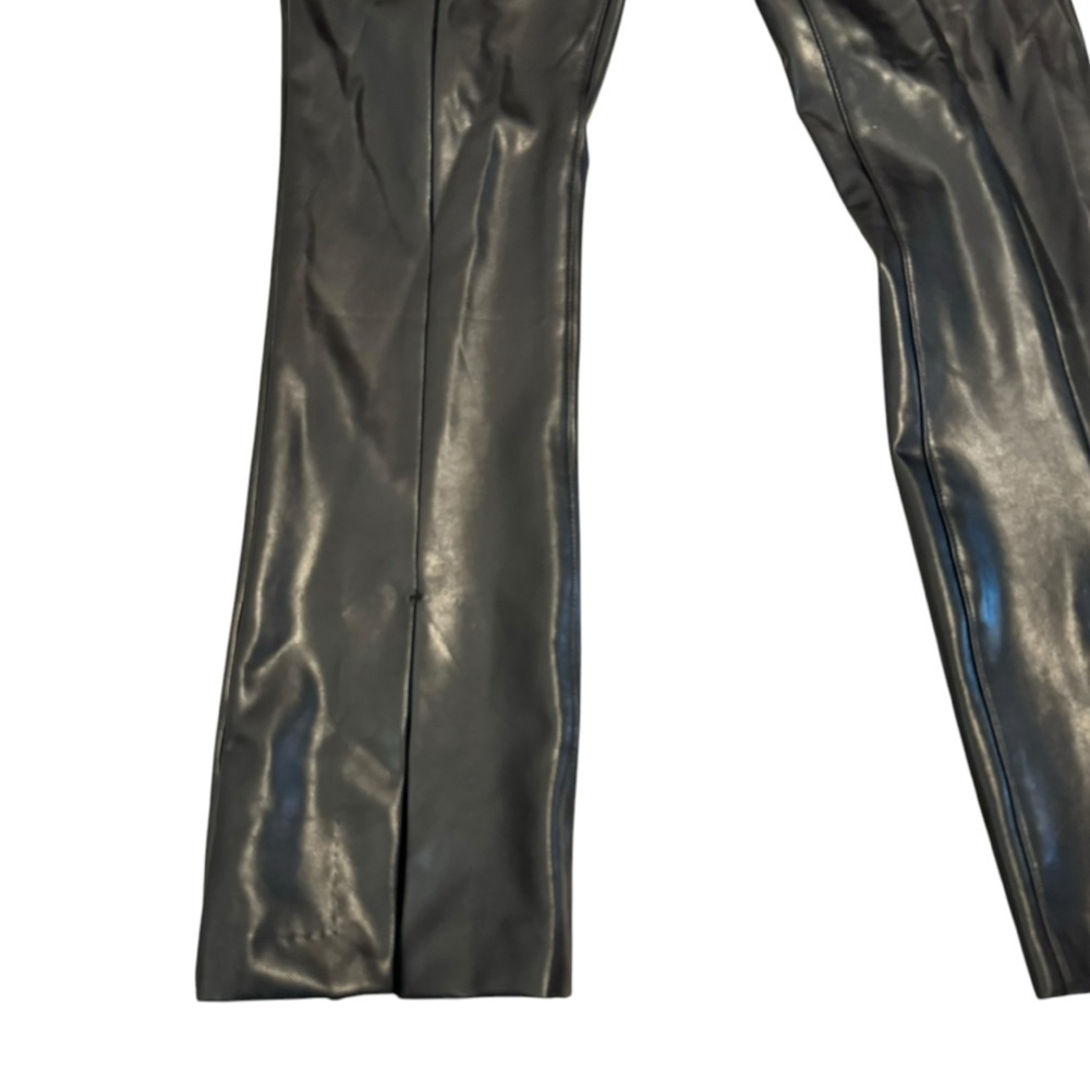 Abercrombie & Fitch curve love Faux Leather Split Hem Pants Size 6 / 28 - Picture 6 of 12